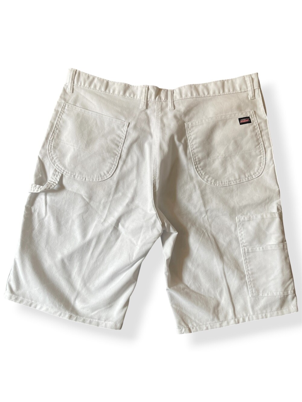 Vintage Dickies Cargo Shorts Carpenter White Mens Size 40